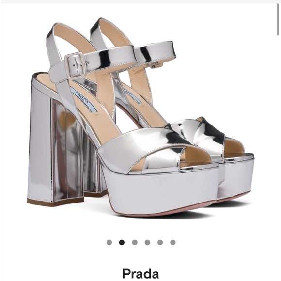 ⭐️ ISO Gently Used Prada Ankle Strap Platforms ⭐️ - Picture 2 of 2